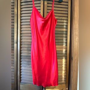 Bebe Draped Silk Dress